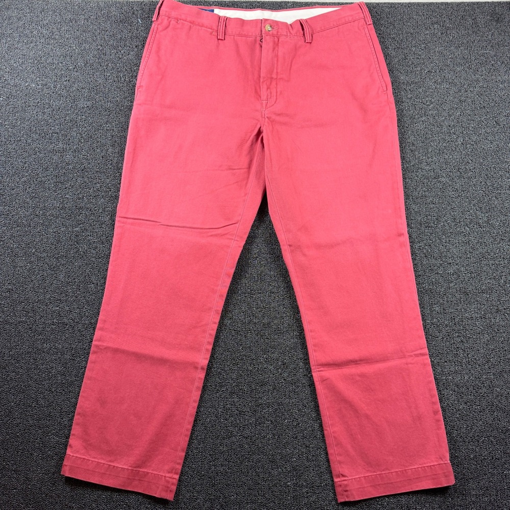 Polo Ralph Lauren Bedford Twill Chino Pants Mens 36x30 Salmon Classic Fit Cotton